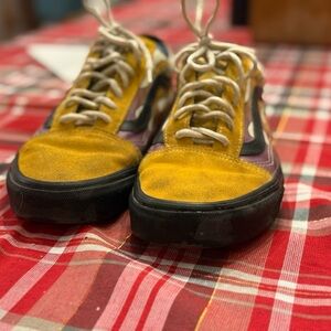 Vans Yellow and Black Women's Sneakers